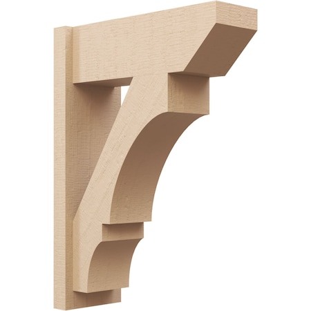 Ekena Millwork 8-in W x 22-in D x 30-in H Balboa Slat Rough Cedar Woodgrain TimberThane Outlooker, Primed Tan OUTUR080X22X30BOA24RCPR